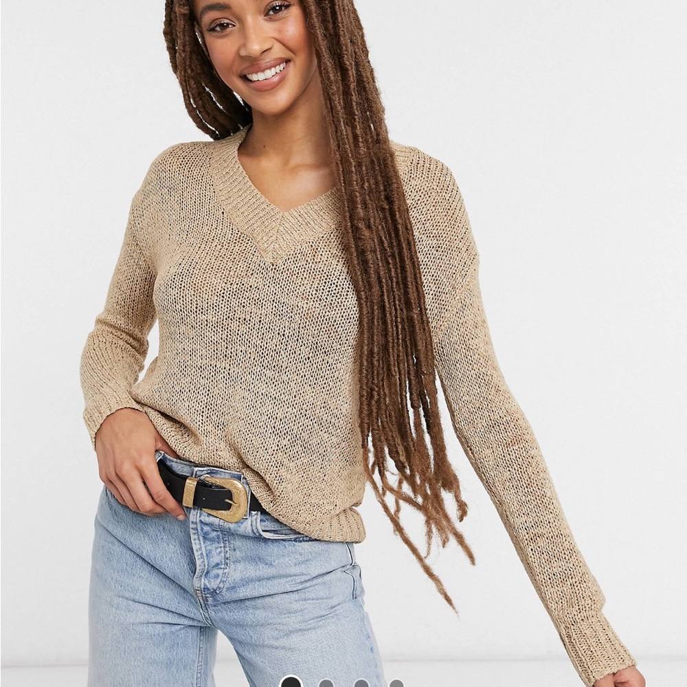 Brave soul Sidbury textured v neck sweater